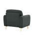 37.8" Polyester Gorm Accent Chair