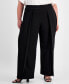 Plus Size Flyaway Cool Crepe Wide-Leg Pull-On Pants