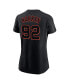 Фото #2 товара Women's Alyssa Nakken Black San Francisco Giants Name and Number T-shirt