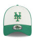 Фото #2 товара Men's White, Green New York Mets 2024 St. Patrick's Day 39THIRTY Flex Fit Hat