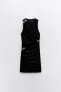 Фото #7 товара Платье с вырезами, бантами и стразами ZARA