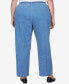 Plus Size Elastic Waist Short Length Denim Pant