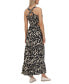 ფოტო #2 პროდუქტის Women's Smocked Cutout Maxi Dress