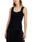 Фото #3 товара Women's Sweetheart-Neck Sweater Tank Top