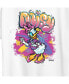 Trendy Plus Size Disney Daisy Duck Graffiti Graphic T-shirt