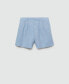 ფოტო #2 პროდუქტის Women's Linen Straight Shorts