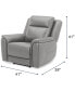 Фото #18 товара Addyson 41" Zero Gravity Leather Recliner with Power Headrest, Created for Macy's