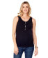 Фото #1 товара Women's Maternity Henley Rib Nursing Tank