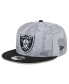 ფოტო #3 პროდუქტის Men's Gray, Black Las Vegas Raiders 2023 Inspire Change 9FIFTY Snapback Hat