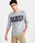 Фото #1 товара Men's Amyas Crewneck Long Sleeve Logo Sweater