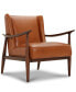 Фото #1 товара Jollene 29" Leather Winged Accent Chair, Created for Macy's