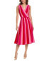 Carolina Herrera Striped A-Line Dress Women's Pink Xs