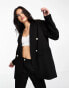 Something New X Emma Fridsell tailored hotfix logo back blazer co-ord in black Черный, 34 - фото #1