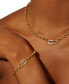 ფოტო #4 პროდუქტის Diamond Horizontal Link Two-Chain 18" Pendant Necklace (1/5 ct. t.w.) in Gold Vermeil, Created for Macy's