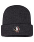 Фото #1 товара Men's Charcoal Florida State Seminoles Sheer Cuffed Knit Hat