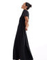 Фото #1 товара Threadbare jersey midi dress in black