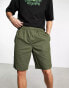 COLLUSION pull on shorts in dark khaki Зеленый, XS - W28-30 - фото #1