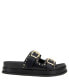 Фото #2 товара Women's Barah Chunky Footbed Double Buckle Slip-On Sandals