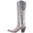 Corral Boots A3789 Python Snip Toe Cowboy Womens Grey, White Casual Boots A3789