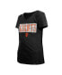 Big Girls Black San Francisco Giants Flip Sequin Team V-Neck T-shirt