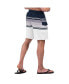 Men's Navy/White Detroit Tigers Jump Shot Volley Board Shorts