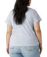 Фото #2 товара Plus Size Perfect Cotton Holmes Floral Logo Tee