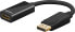 Фото #1 товара Wentronic Goobay DisplayPort/HDMI, 0.1 m, HDMI Type A (Standard), DisplayPort, Male, Female, Black