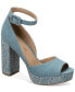 Фото #1 товара Women's Reemaa Peep Toe Block Heel Platform Sandals, Created for Macy's