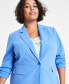 Фото #3 товара Plus Size One-Button Long-Sleeve Blazer, Created for Macy's