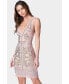 Women's Embellished Mini Dress Розовый, XS - фото #4