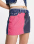 Tommy Jeans micro mini skirt in multi