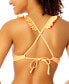 Фото #2 товара Women's Ruffle-Strap Push Up Underwire Bikini Top, Created for Macy's