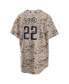 ფოტო #4 პროდუქტის Men's Juan Soto Camo San Diego Padres USMC Alternate Replica Player Jersey