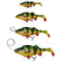 SAVAGE GEAR 4D Perch Shad Slow Sinking Soft Lure 125 mm 25g