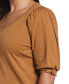 Фото #5 товара Блузка Ella Rafaella для женщин plus Size Cotton Smocked с коротким рукавом