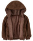 Toddler Reversible Hooded Sherpa Jacket 2T