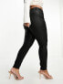 ASOS DESIGN Curve coated skinny jean in black