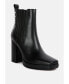 ფოტო #1 პროდუქტის grape-vine high heeled leather boot in Red