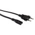 Фото #1 товара ROLINE Euro Power Cable - 2-pin - black 1.8 m - 1.8 m - CEE7/16 - C7 coupler - 250 V - 2.5 A