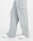 Juniors' Wide-Leg Cargo Sweatpants