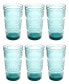 Фото #1 товара Beaded Jumbo Cobalt Glasses, Set of 6