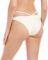 Jonathan Simkhai 286048 Women's Solid Strappy Bikini Bottoms, Size Large