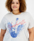 Trendy Plus Size Nashville Short-Sleeve T-Shirt Glacier Gr, 2X - фото #3