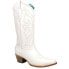 Фото #2 товара Corral Boots White Embroidery Snip Toe Cowboy Womens White Casual Boots Z5046
