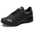 Фото #2 товара Puma Viz Runner Repeat Perforated Wide Running Mens Black Sneakers Athletic Sho
