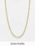 Фото #1 товара Pieces exclusive 18k plated chain necklace in gold