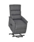 Фото #1 товара Кресло для массажа HOMCOM с электрическим подъемом и вибрацией для пожилых, серого цвета