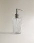 Glass bathroom soap dispenser