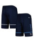 Men's Navy Tennessee Titans Combine Authentic Rusher Training Shorts