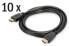 Фото #5 товара DIGITUS HDMI High Speed with Ethernet Connection Cable, Pack of 10 pcs
